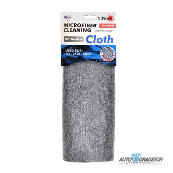 MIKROFIBER KRPA 40x40CM SIVA PREMIUM 