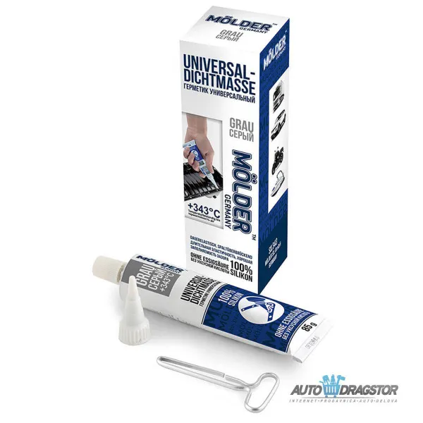 ZAPTIVNA MASA NA BAZI SILIKONA OTPORNA NA VISOKE TEMPERATURE 85gr.SIVA  -50C-+343C 