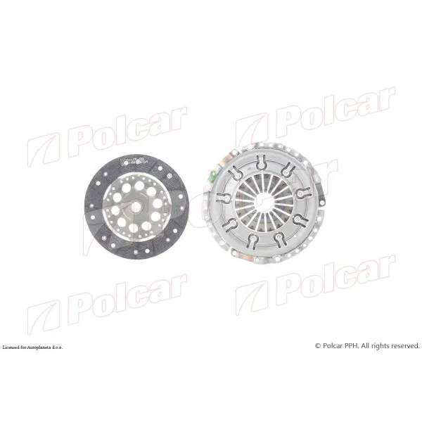 Kvačilo/komplet za zamenu (korpa lamela druk-lager) AUDI A4 (B5/8D), 94-01; A6 (C5/4B), 97-04; 