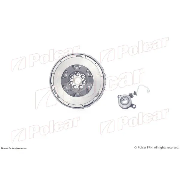 Kvačilo/komplet za zamenu (korpa lamela druk-lager) RENAULT MEGANE II (M), 02-08; SCENIC II (JM), 03-09; 