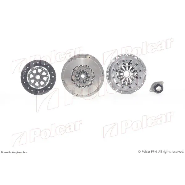 Kvačilo/komplet za zamenu (korpa lamela druk-lager) AUDI A4 (B8/8K), 07-16; A5 (B8/8T/F), 07-16; A6 (C7/4G), 10-18; 