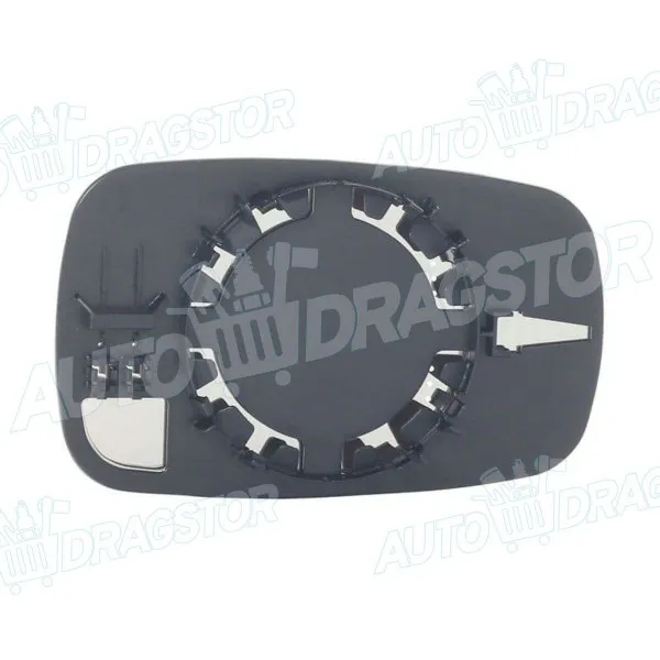 Staklo retrovizora sa nosačem RENAULT CLIO III (R0/1), 05-14; MEGANE II (M), 02-08; SCENIC II (JM), 03-09; 