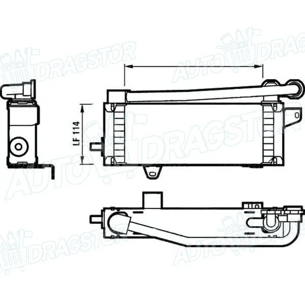 Hladnjak ulja RENAULT SAFRANE (B54), 92-00; 