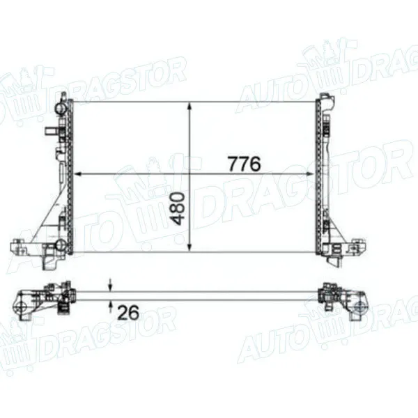 Hladnjak NISSAN, OPEL, RENAULT 