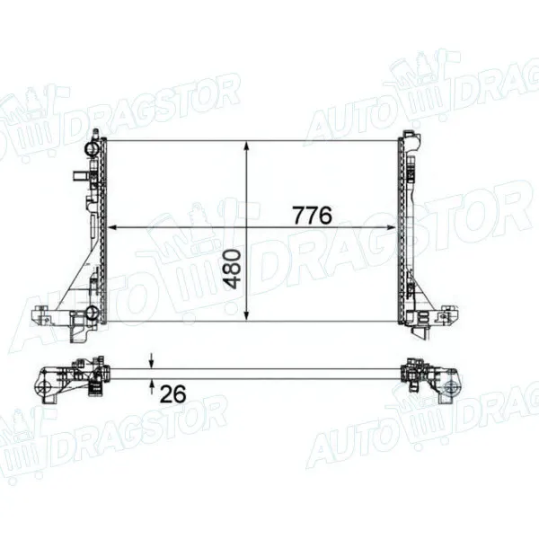 Hladnjak NISSAN, OPEL, RENAULT 