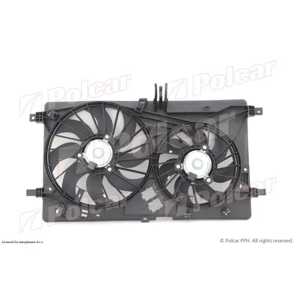 Ventilator hladnjaka sa nosačem NISSAN, OPEL, RENAULT 