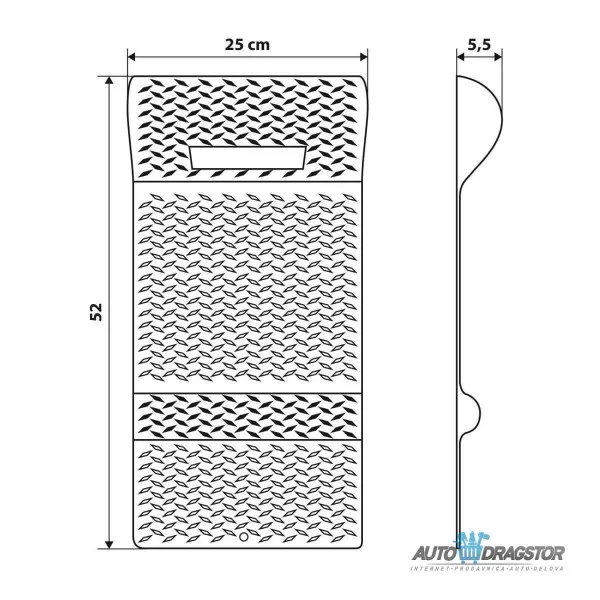 GRANIČNIK ZA GARAŽU 52x25CM 