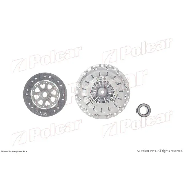 Kvačilo/komplet za zamenu (korpa lamela druk-lager) BMW 3 (E46), 98-06; 5 (E60/61), 03-10; Z4 (E85/86), 03-09; 