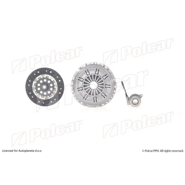 Kvačilo/komplet za zamenu (korpa lamela druk-lager) VOLVO S70 (LS), 97-00; S80 (TS/XT), 98-06; V70 (LW), 97-00; V70 (SW), 00-07; 