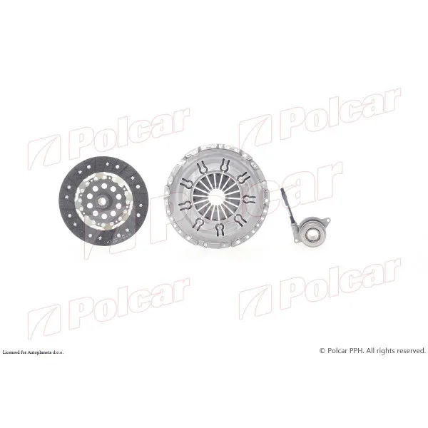 Kvačilo/komplet za zamenu (korpa lamela druk-lager) VOLVO S70 (LS), 97-00; S80 (TS/XT), 98-06; V70 (LW), 97-00; V70 (SW), 00-07; 