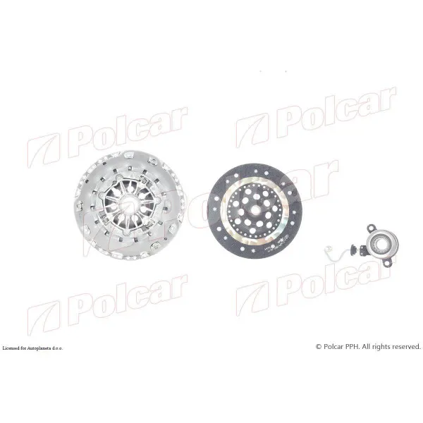Kvačilo/komplet za zamenu (korpa lamela druk-lager) RENAULT MEGANE II (M), 02-08; SCENIC II (JM), 03-09; 