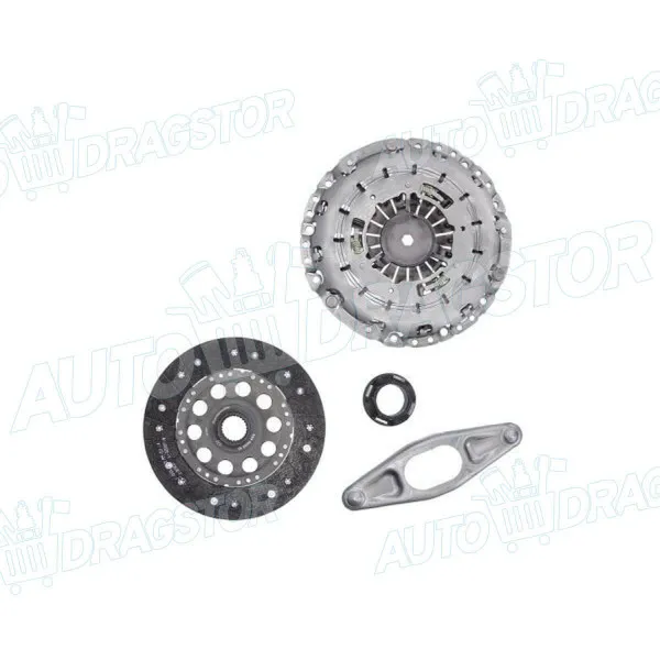 Kvačilo/komplet za zamenu (korpa lamela druk-lager) BMW 1 (E81/E82/E87/E88), 04-13; 3 (E90/91/92/93), 04-13; 5 (F10/F11), 10-17; Z4 (E89), 09-; 