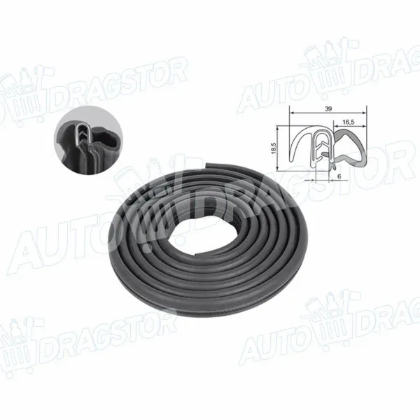 Keder vrata MAZDA 3 (BK), 03-09; 