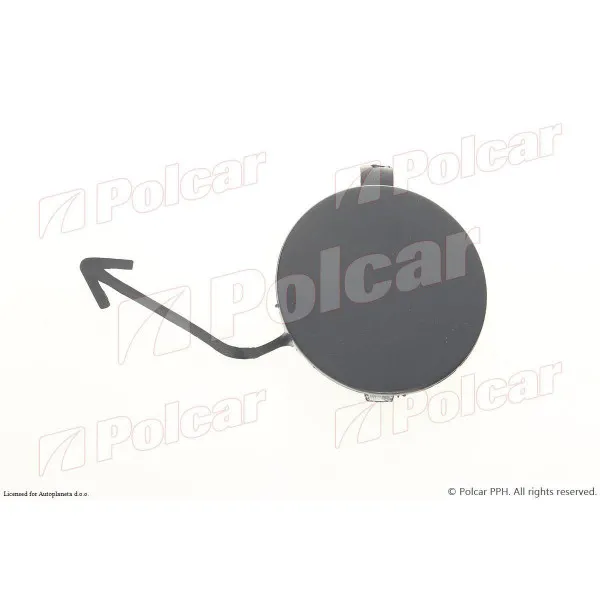 Poklopac rupe kuke za šlepanje SKODA FABIA (5J), 07-15; 