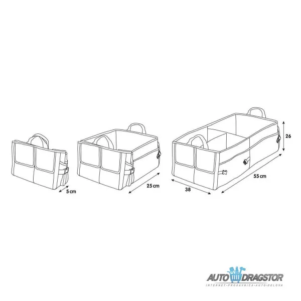 TORBA ZA ODLAGANJE STVARI 55x26x38CM 