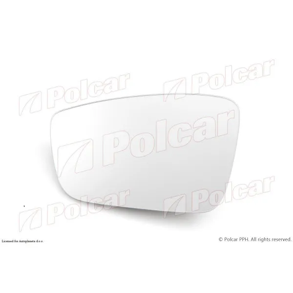 Staklo retrovizora sa nosačem SEAT, SKODA 