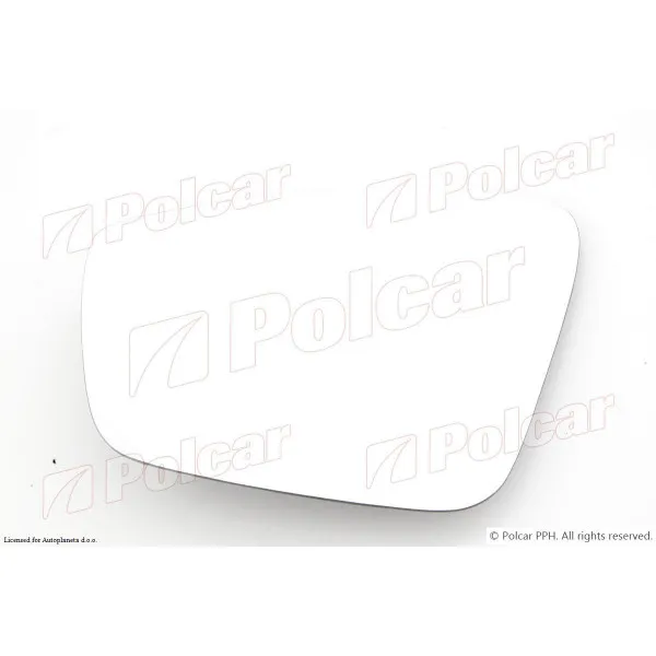 Staklo retrovizora sa nosačem SEAT, SKODA 