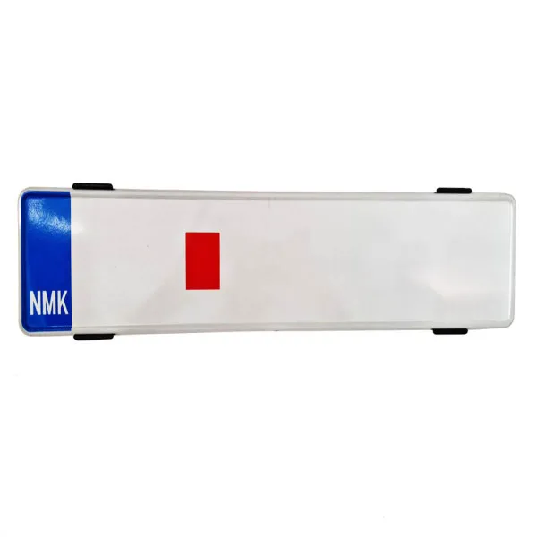 PLASTIČNI NEVIDLJIVI OKVIR ZA REGISTARSKU TABLICU CRNI SET 2KOM 