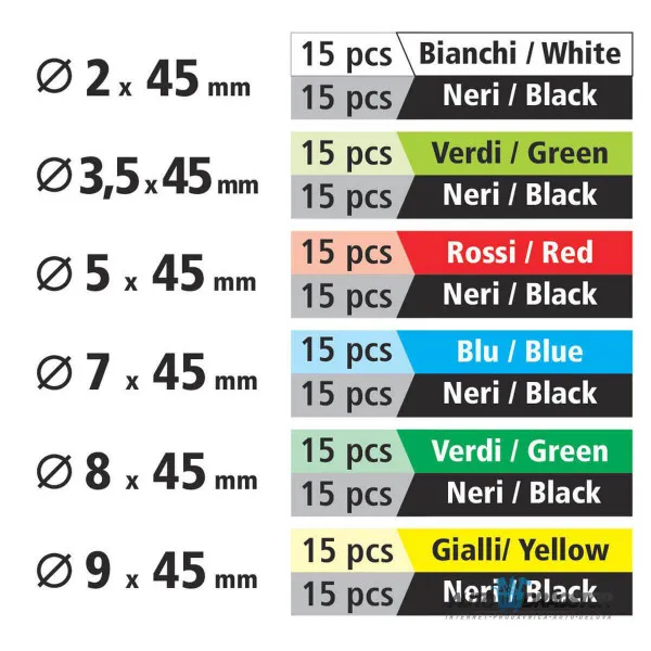 TERMO BUŽIR 180KOM 4.5CM 