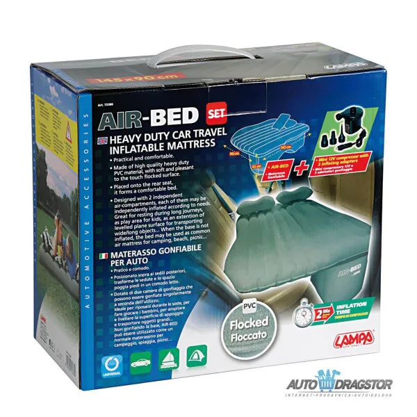 DUŠEK ZA NADUVAVANJE SA KOMPRESOROM 90x45x145CM 