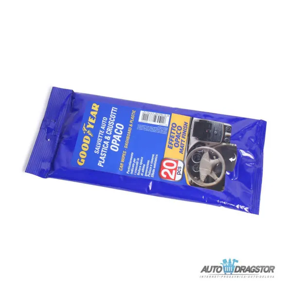 VLAŽNE MARAMICE ZA PLASTIČNE DELOVE 20KOM 