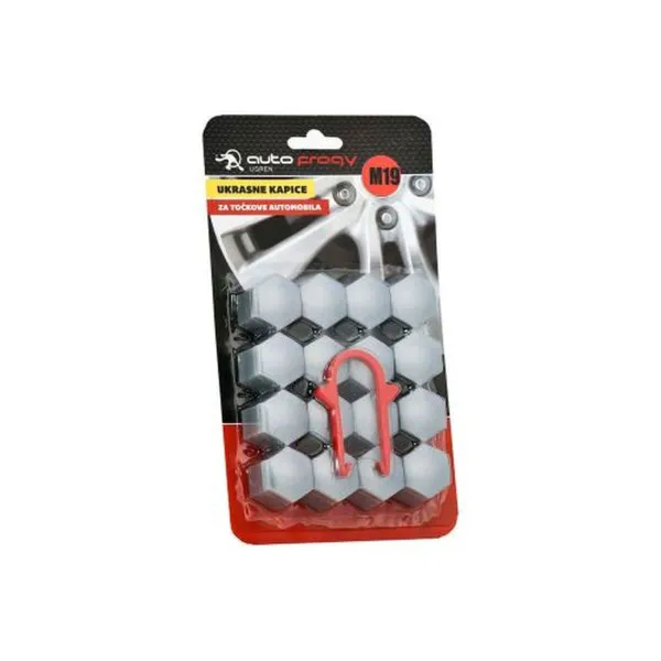 SET POKLOPACA ZA ŠRAFOVE TOCKA SIVI 16 KOM 19mm 