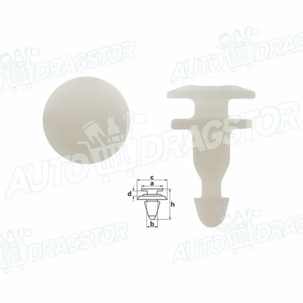 Žabica lajsne NISSAN ALMERA TINO (V10), 00-06; PATROL (160/K160/WG160/VG160), 79-90; PATROL (K260/W260/Y60/GY60), 80-97; PATROL (Y61/GY61), 97-09; TERRANO I (W 