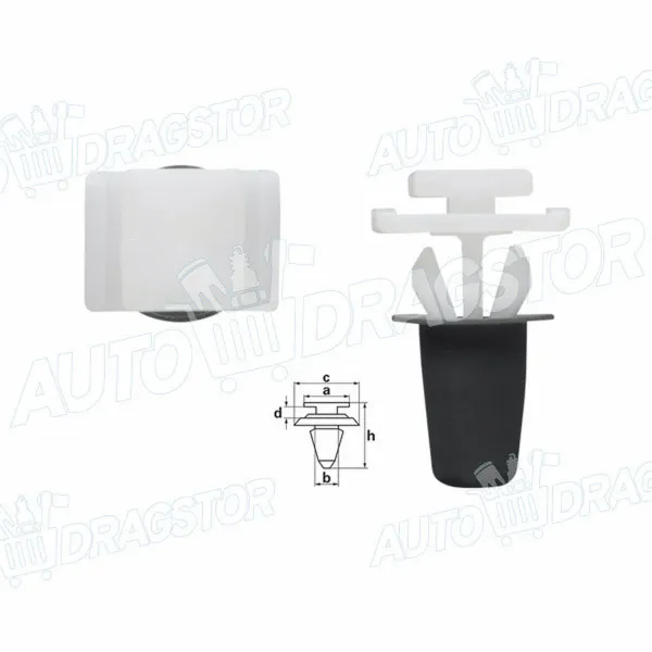 Žabica lajsne OPEL ASTRA G (T98), 98-09; COMBO B, 93-00; CORSA B (S93), 93-00; SIGNUM (Z03), 03-08; TIGRA (S93), 94-01; VECTRA B (J96), 95-02; VECTRA C (Z02), 