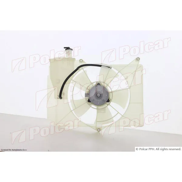 Ventilator hladnjaka sa nosačem TOYOTA YARIS (XP10), 99-06; YARIS VERSO (NCP/NLP), 99-05; 