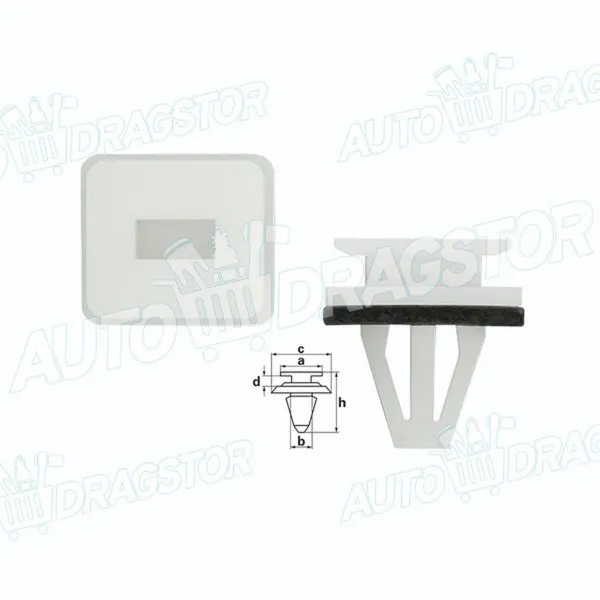 Žabica lajsne HONDA CIVIC (EP/EU/EV), 01-05; CR-V (RD), 02-06; CR-V (RE), 06-12; FRV (BE), 05-09; ODYSSEY (RB1/2, RL3/4), 03-10; 