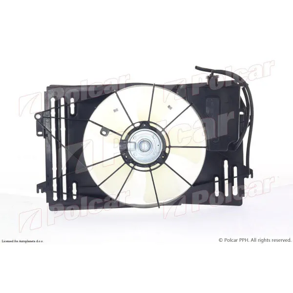 Ventilator hladnjaka sa nosačem TOYOTA COROLLA (E12), 02-07; COROLLA VERSO (E12J), 01-04; 