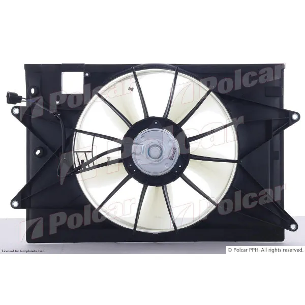 Ventilator hladnjaka sa nosačem TOYOTA COROLLA (E14/E15), 07-13; 