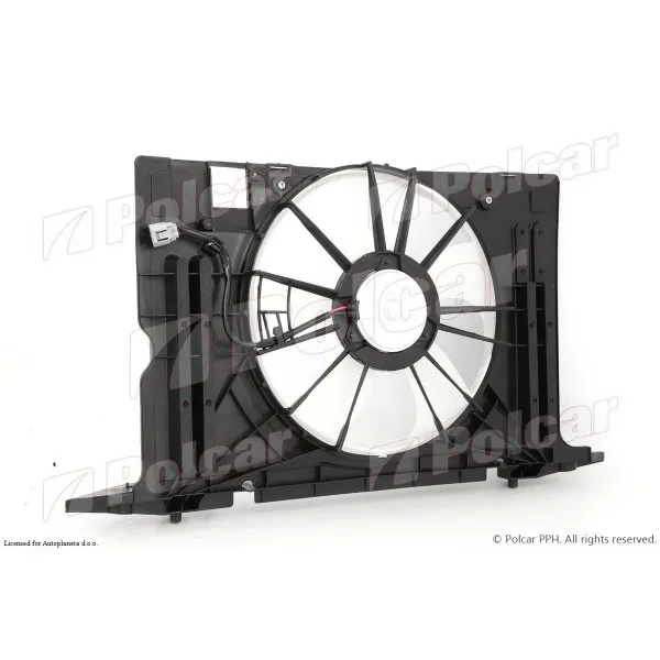 Ventilator hladnjaka sa nosačem TOYOTA COROLLA (E14/E15), 07-13; 