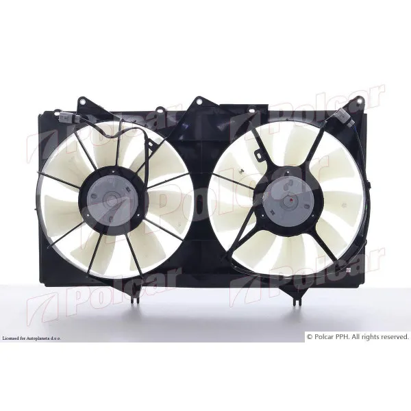 Ventilator hladnjaka sa nosačem TOYOTA CAMRY (XV30), 01-06; CAMRY SOLARA, 04-08; 