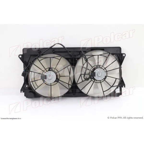 Ventilator hladnjaka sa nosačem TOYOTA CELICA (T23), 99-05; MR2 (ZZW30), 00-07; 
