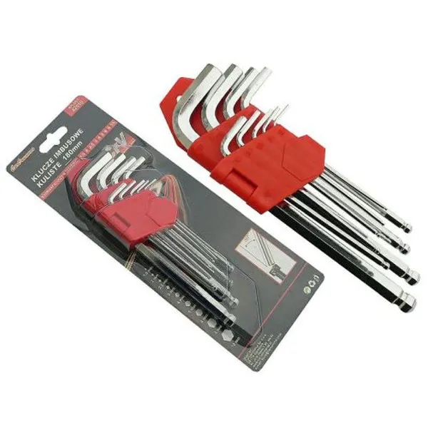 SET IMBUS KLJUČEVA LOPTASTA GLAVA 9KOM (1.5/2/2.5/3/4/5/6/8/10) DUZI 180MM 