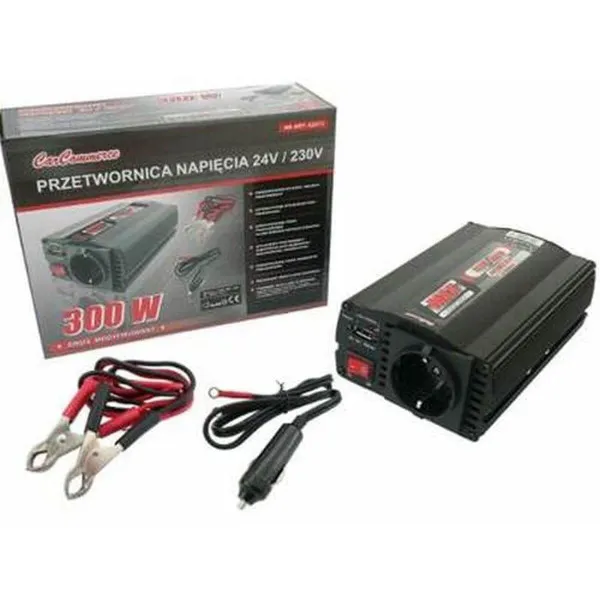 KONVERTER NAPONA 24V/230V 300W / 600W SA  USB ULAZOM 
