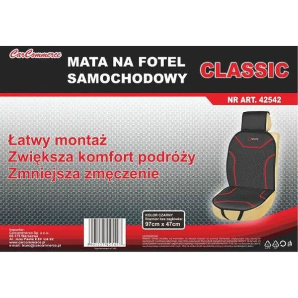 OBLOGA SEDIŠTA CLASSIC CRNA 97x47 