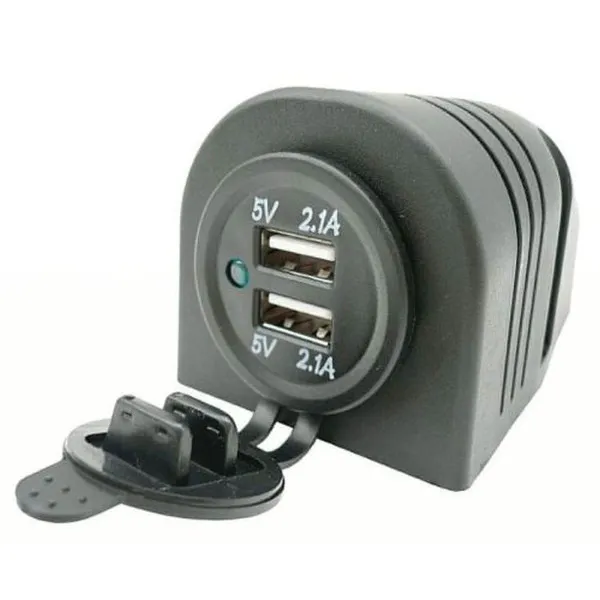 PUNJAC ZA VOZILO 12/24V, 3,1A SA 2 USB ULAZA 