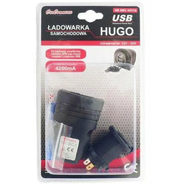 PUNJAC ZA VOZILO 12/24V, 3,1A SA 2 USB ULAZA 