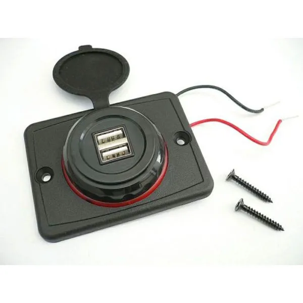 PUNJAC ZA VOZILO 12/24V, 3,1A SA 2 USB ULAZA 