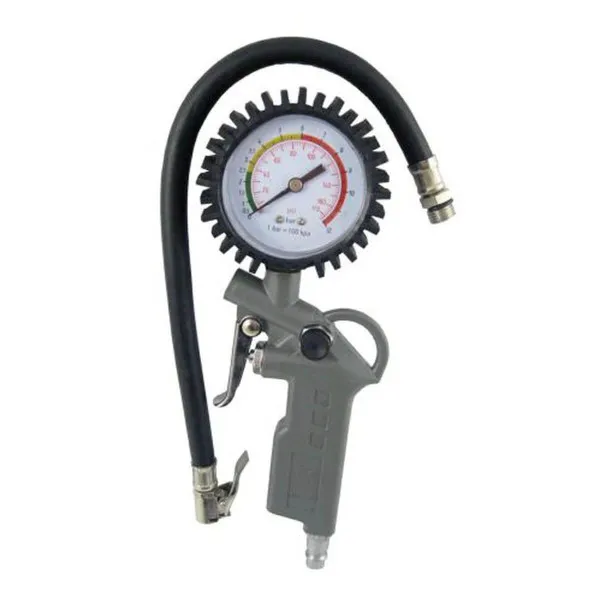 PIŠTOLJ ZA PUMPANJE GUMA SA MANOMETROM 