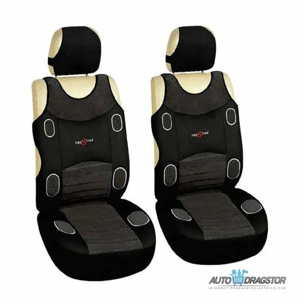 AUTOPRESVLAKE UNIVERZALNE 2KOM SIVO CRNE 