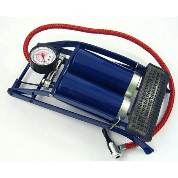 NOŽNA PUMPA SA MANOMETROM 2 CILINDRA 