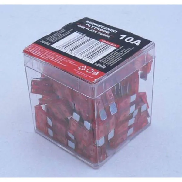 OSIGURAČI 10A 100KOM PLASTIČNA KUTIJA 