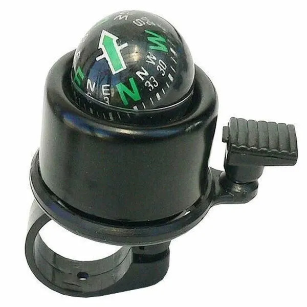 ZVONCE ZA BICIKLU CRNO SA KOMPASOM 