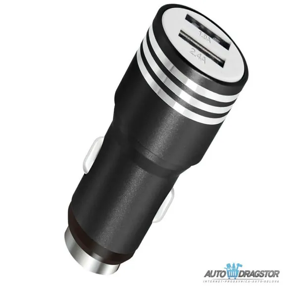 PUNJAC ZA MOBILNI 2xUSB 1A+2,4A 