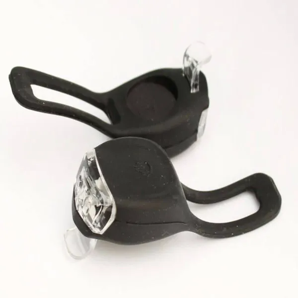 SET SILIKONSKIH SVETALA ZA BICIKL – PREDNJE I ZADNJE CRNO 