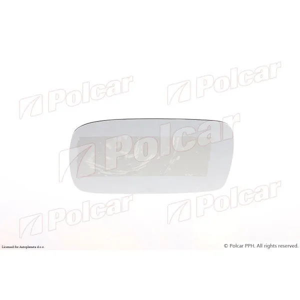 Staklo retrovizora VOLVO C70, 06-13; S40 (MS), 04-12; V50 (MW), 04-12; 