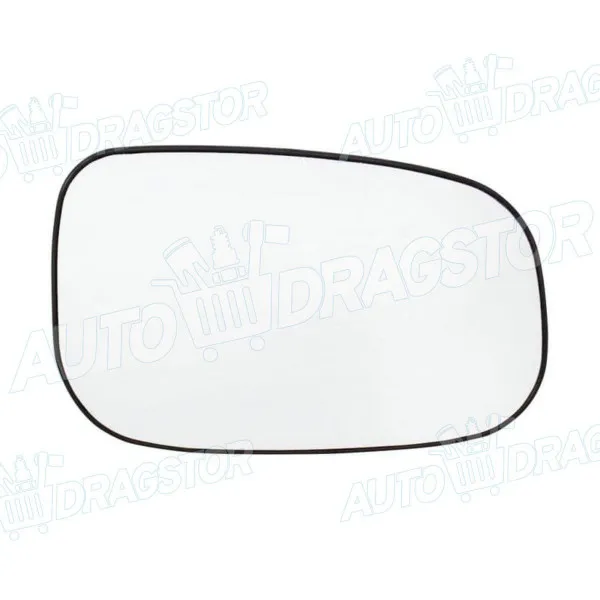 Staklo retrovizora sa nosačem VOLVO C30, 06-13; C70, 06-13; S40 (MS), 04-12; S60 (RS), 00-09; S80 (AS), 06-16; V50 (MW), 04-12; V70 (BW), 07-16; 